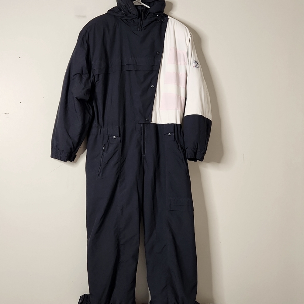 Vintage Black and White Jumpsuit